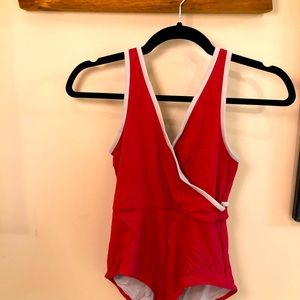 Solid and Striped One Piece - M